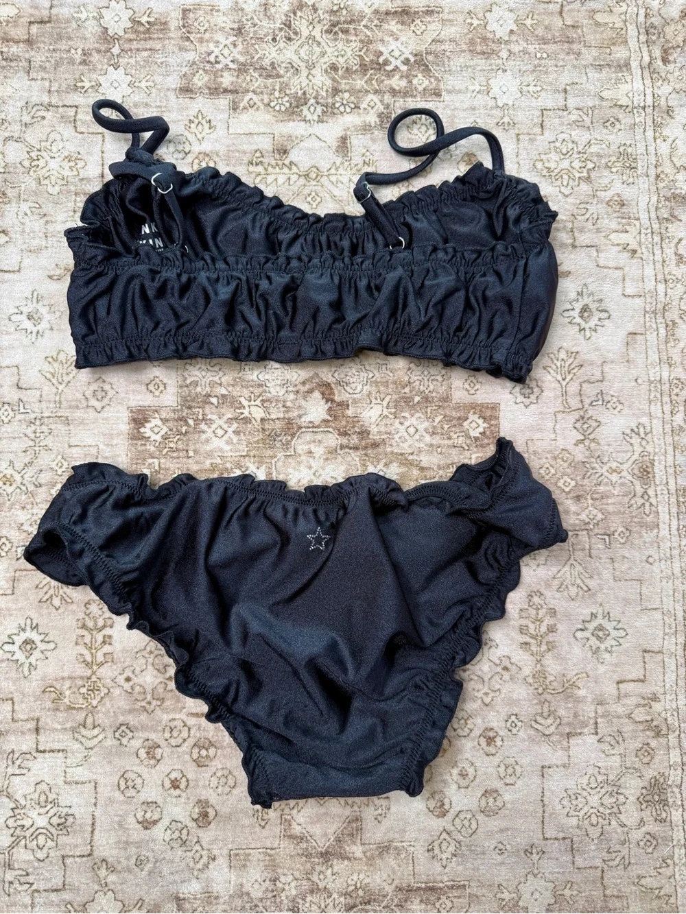 Frankie’s Bikinis Arabelle Shine Bralette Bikini Set nwot